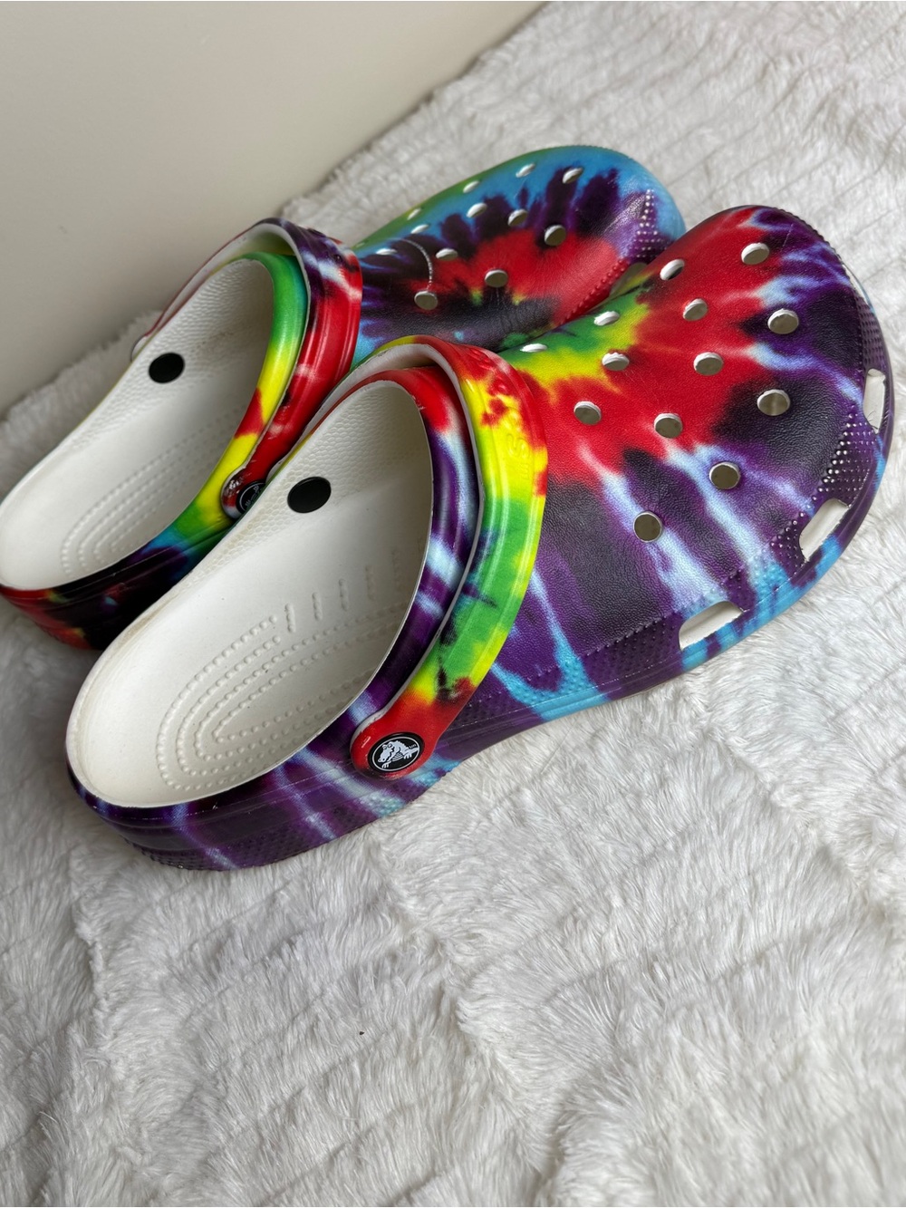 Kids Tie-Dye Clog Shoes - Crocs Style